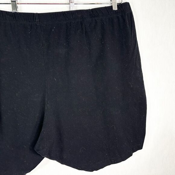 Roamans Plus Size 6X Shorts 42W 44W Black Pull‎ On Elastic Waist 10 Inch 1665 - Picture 7 of 9